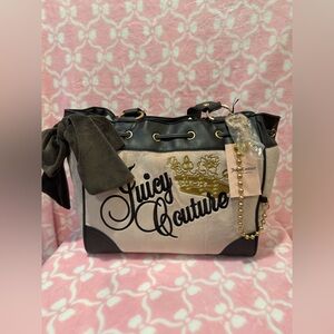 Juicy Couture Pink and Brown Daydreamer Crown Tote